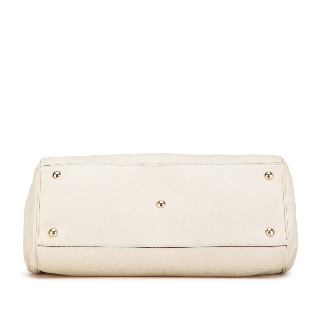 Gucci Medium Calfskin Bamboo Shopper Satchel - 3