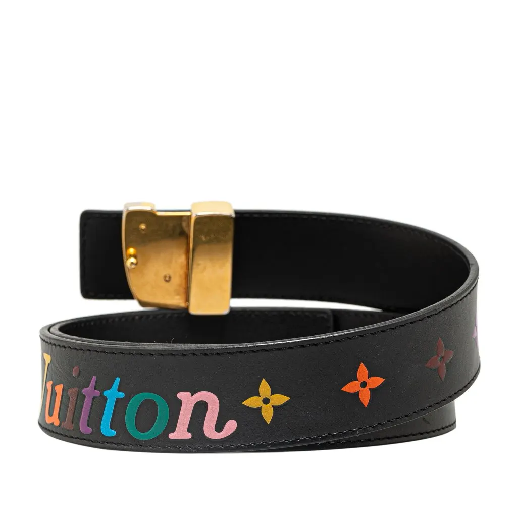 Louis Vuitton Monogram New Wave Belt Black Leather Good - Inside View