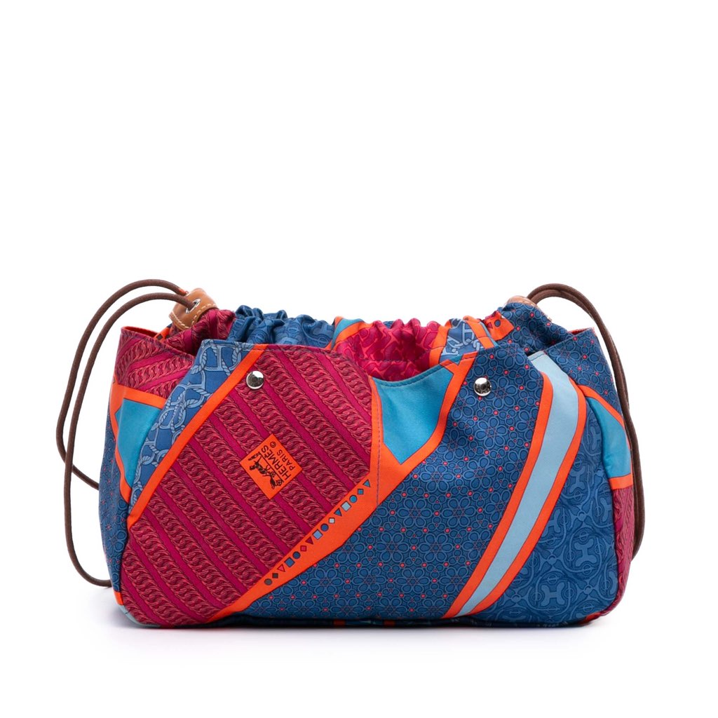 Hermès Silk Carre en Cravates Fourbi 25 Bag Insert Pouch