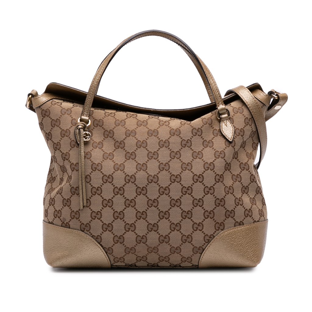 Gucci Medium GG Canvas Bree Satchel