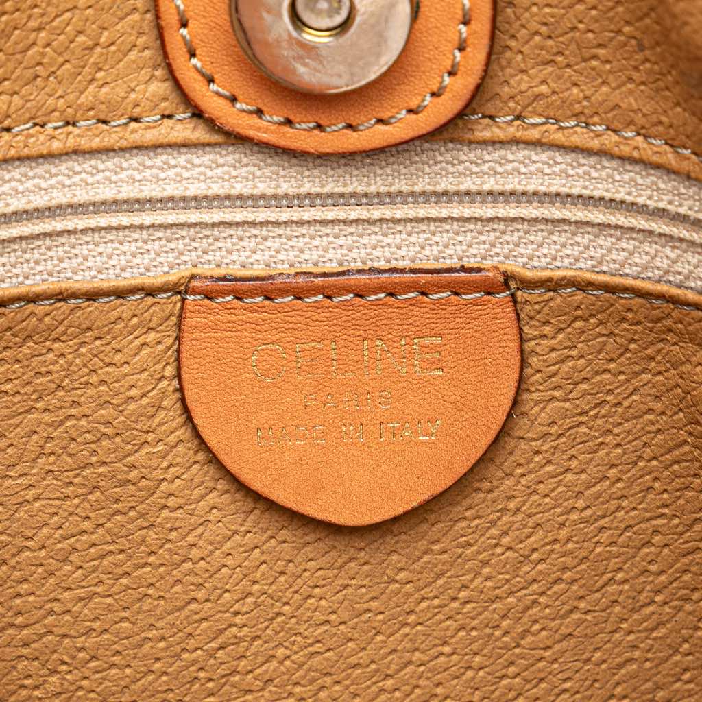 Celine Macadam Coated Canvas Shoulder Bag - 5