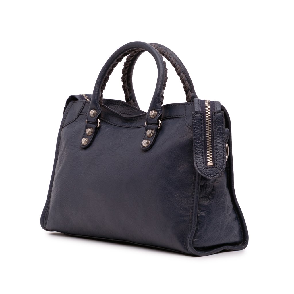 Balenciaga Small Lambskin Motocross Classic City Giant 12 Satchel - 2