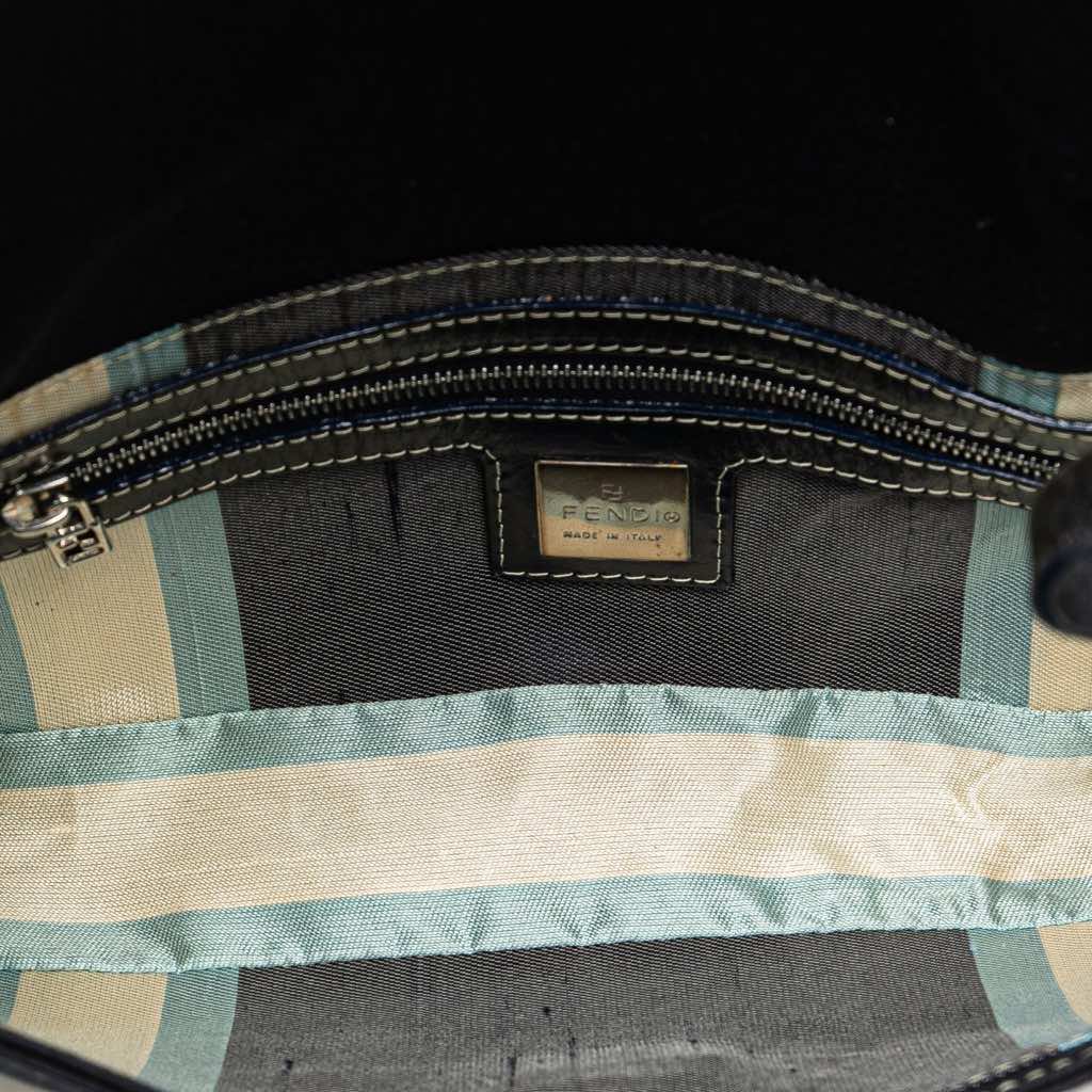 Fendi Canvas FF Marble Baguette Shoulder Bag - 4