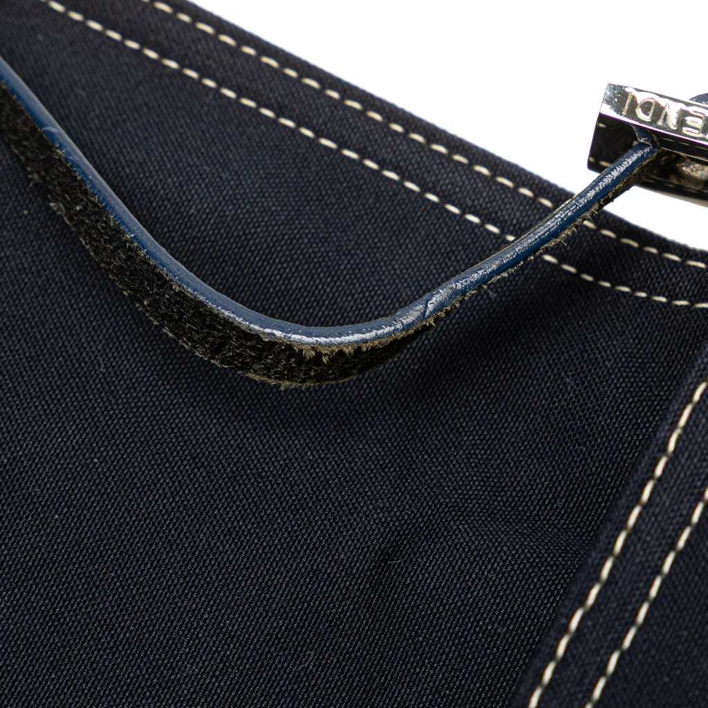 Fendi Canvas FF Marble Baguette Shoulder Bag - Detail 2
