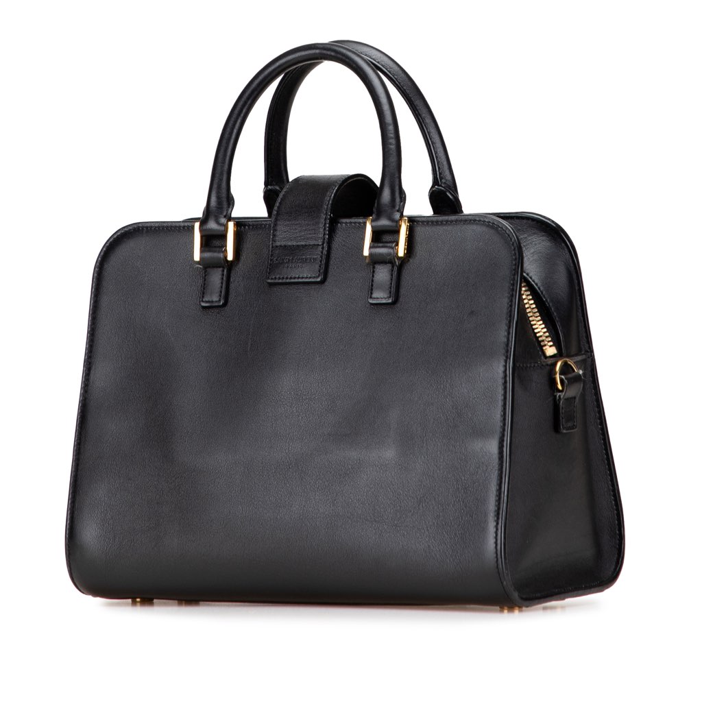 Saint Laurent Baby Leather Monogram Cabas Satchel - 2