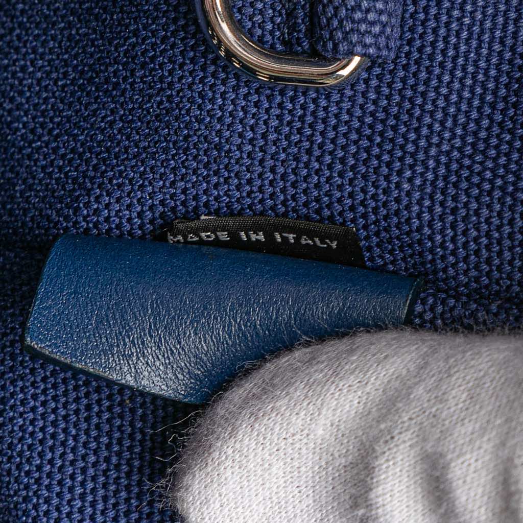 Prada Small Canvas Canapa Grommet Satchel - Detail 1