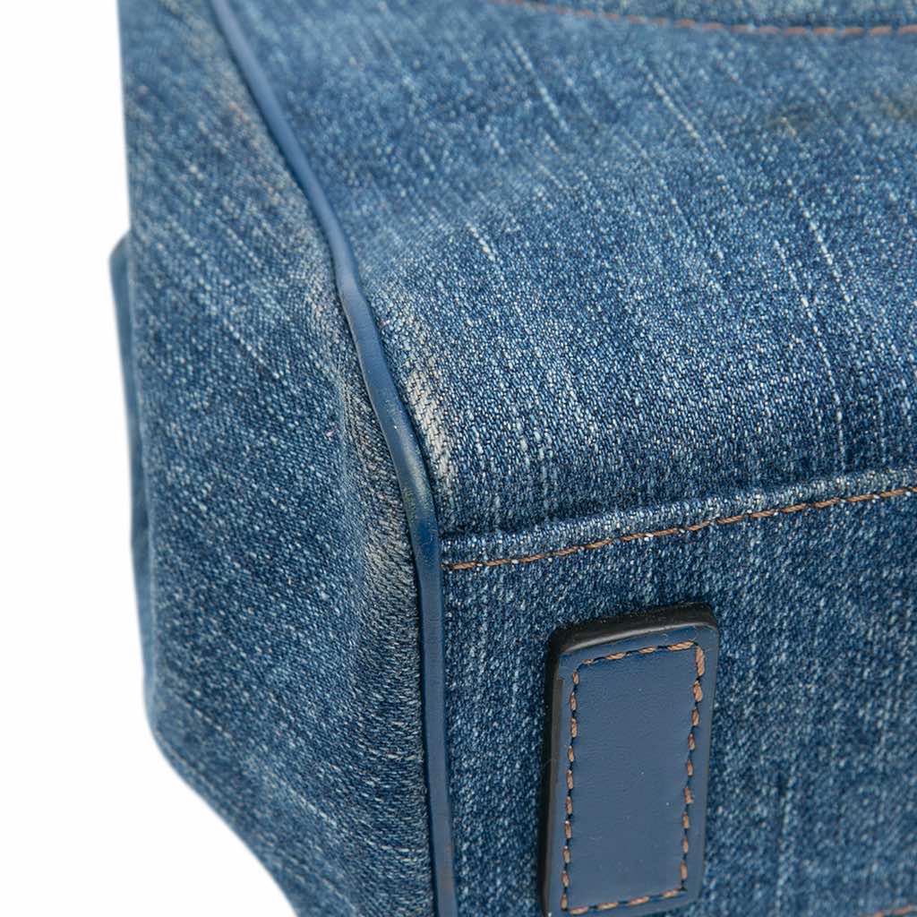 Versace Small Denim La Medusa Chain Top Handle Bag - Detail 2