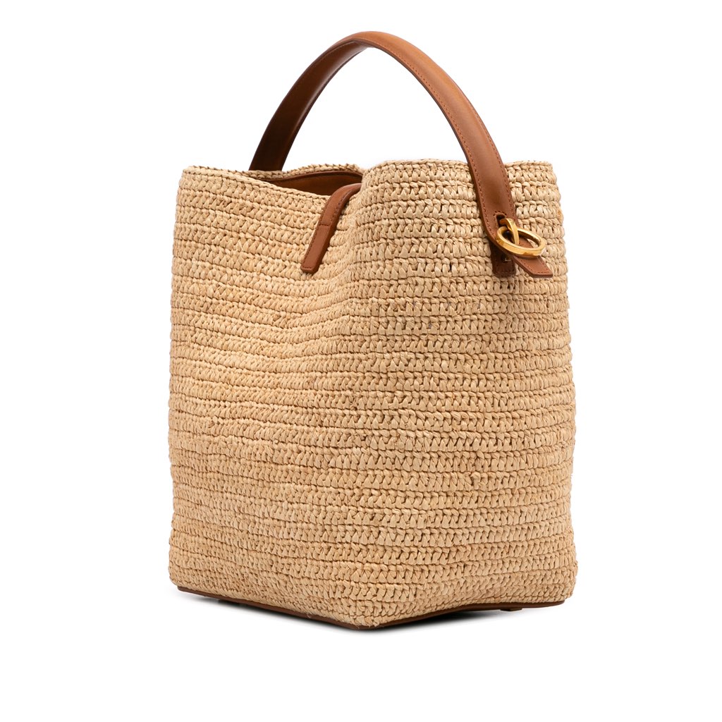 Saint Laurent Raffia Le 37 Bucket Bag - 2