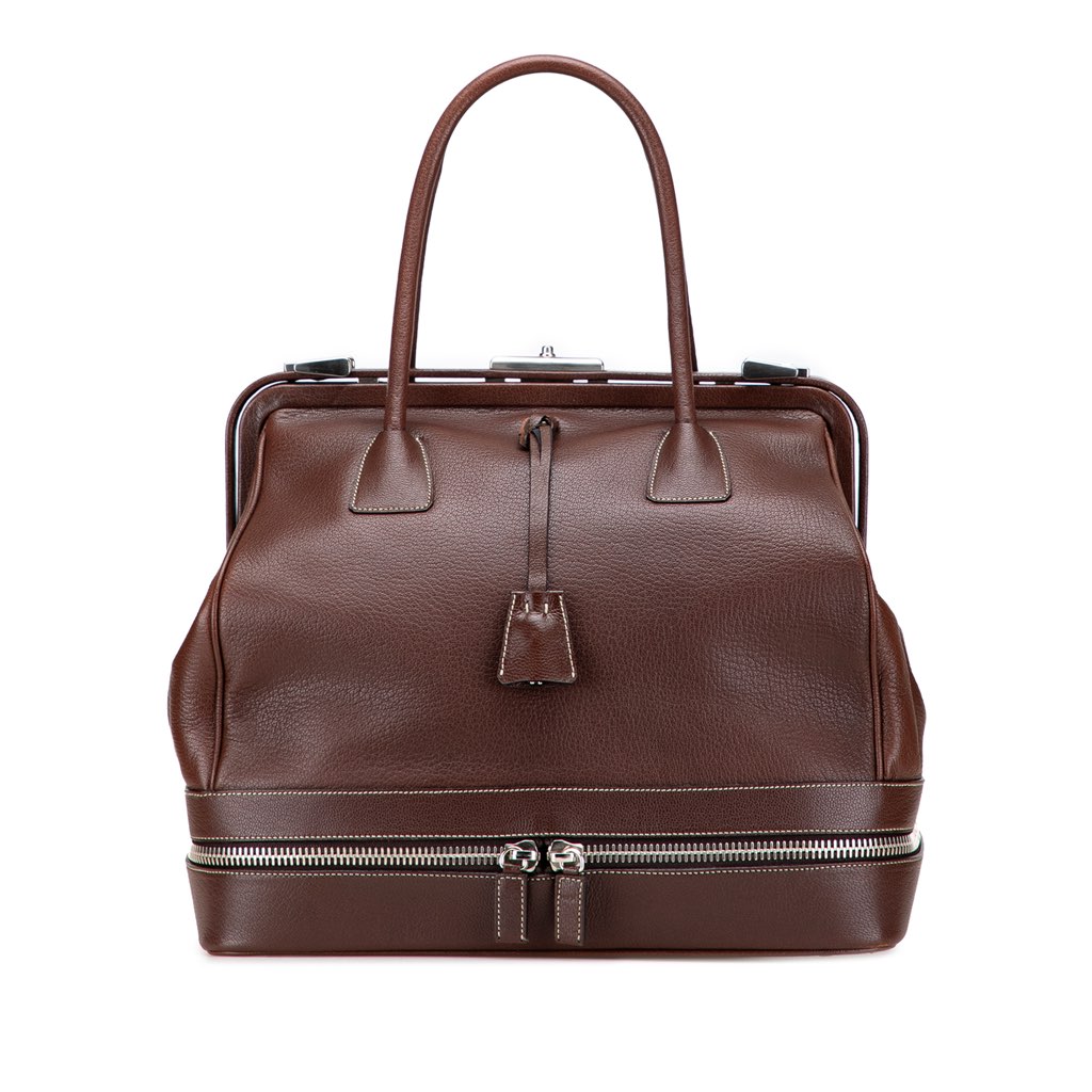 Prada Large Goatskin Frame Bag