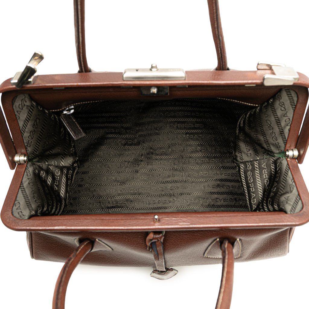 Prada Large Goatskin Frame Bag - 4