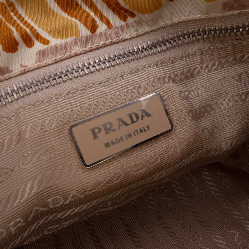 Prada Saffiano Trimmed Printed Canvas Venice Shoulder Bag - 5