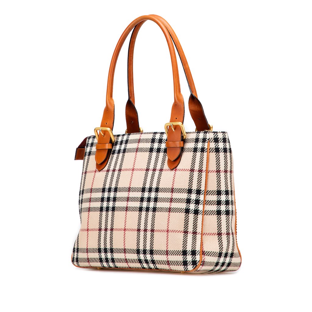 Burberry House Check Tweed Handbag - 2