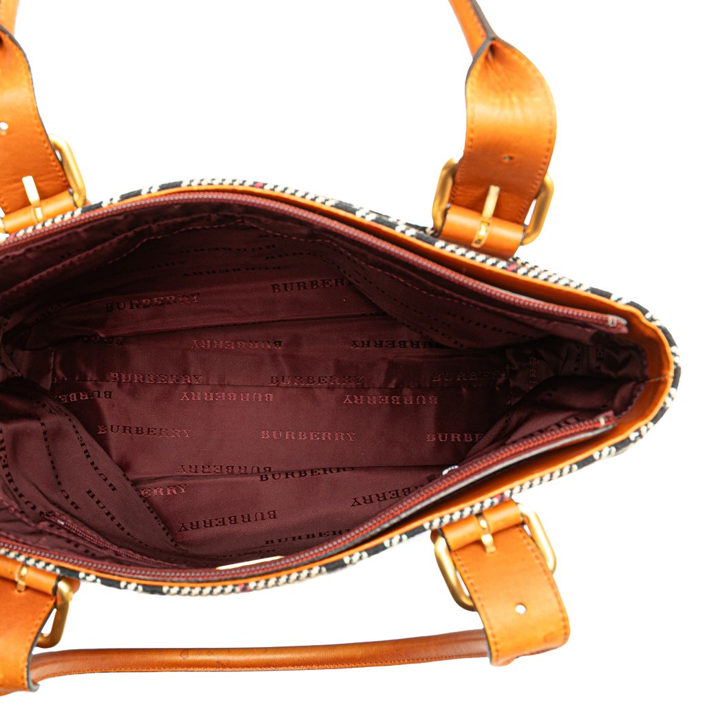 Burberry House Check Tweed Handbag - 4