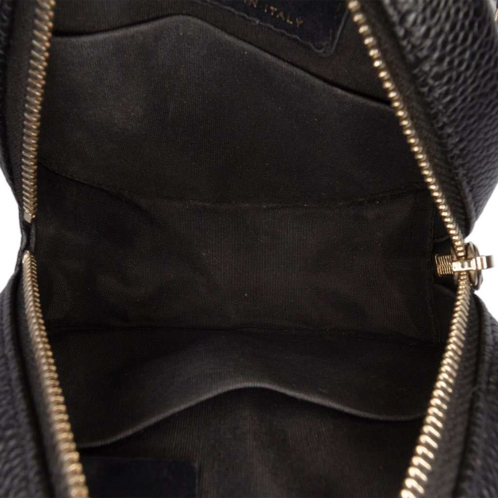 Chanel Caviar CC Filigree Round Clutch with Chain - 4