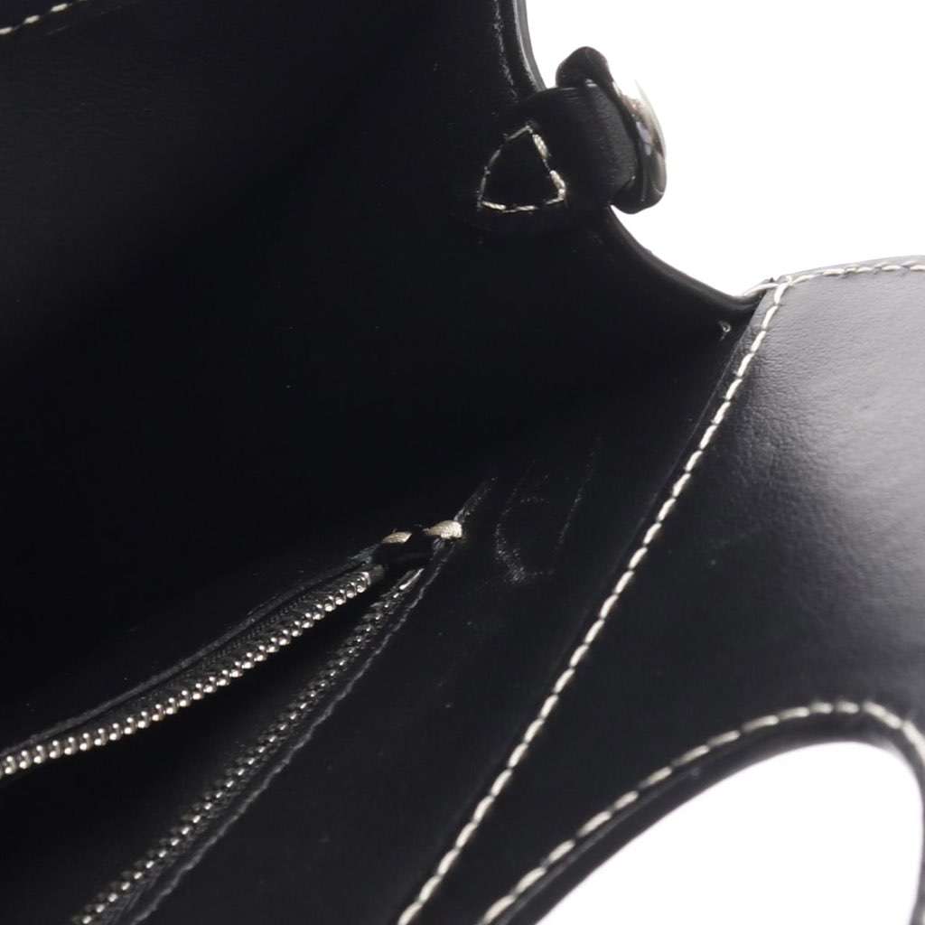 Burberry Leather Pocket Satchel - Side view