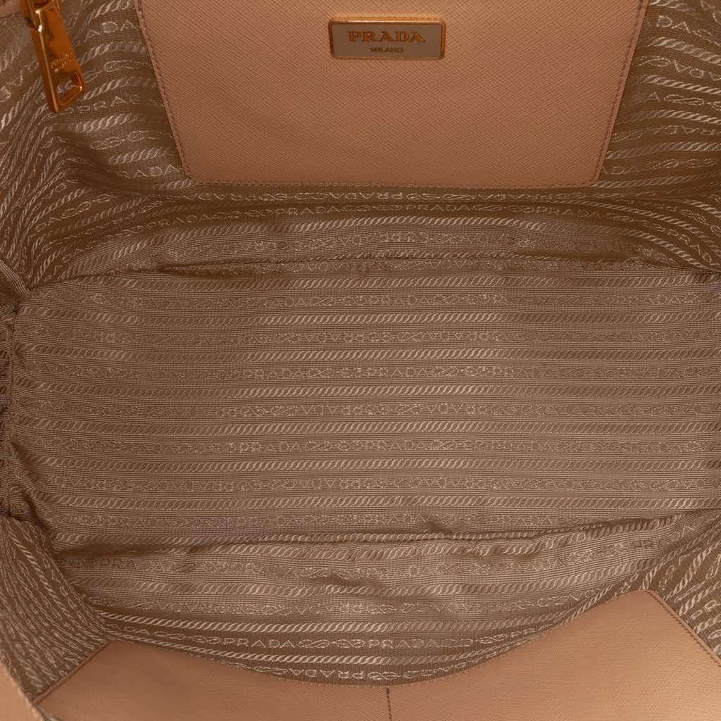 Prada Large Saffiano Lux Galleria Double Zip Satchel - 4