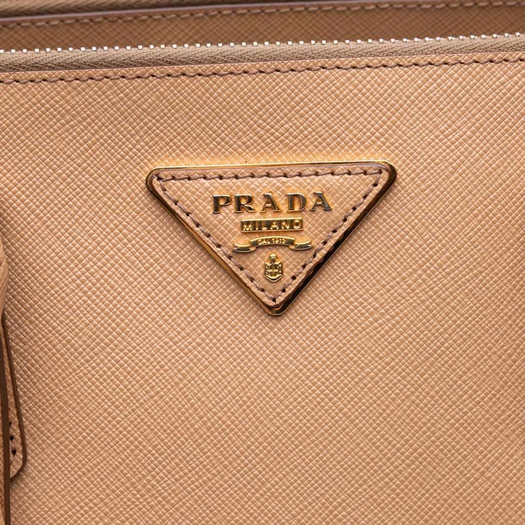 Prada Large Saffiano Lux Galleria Double Zip Satchel - 5