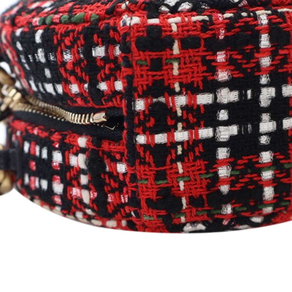 Chanel Tweed 19 Round Clutch with Chain - Image 11