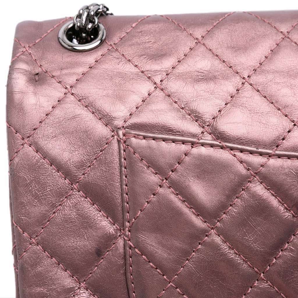 Chanel Reissue 2.55 Aged Metallic Calfskin Double Flap 226 - Image 10