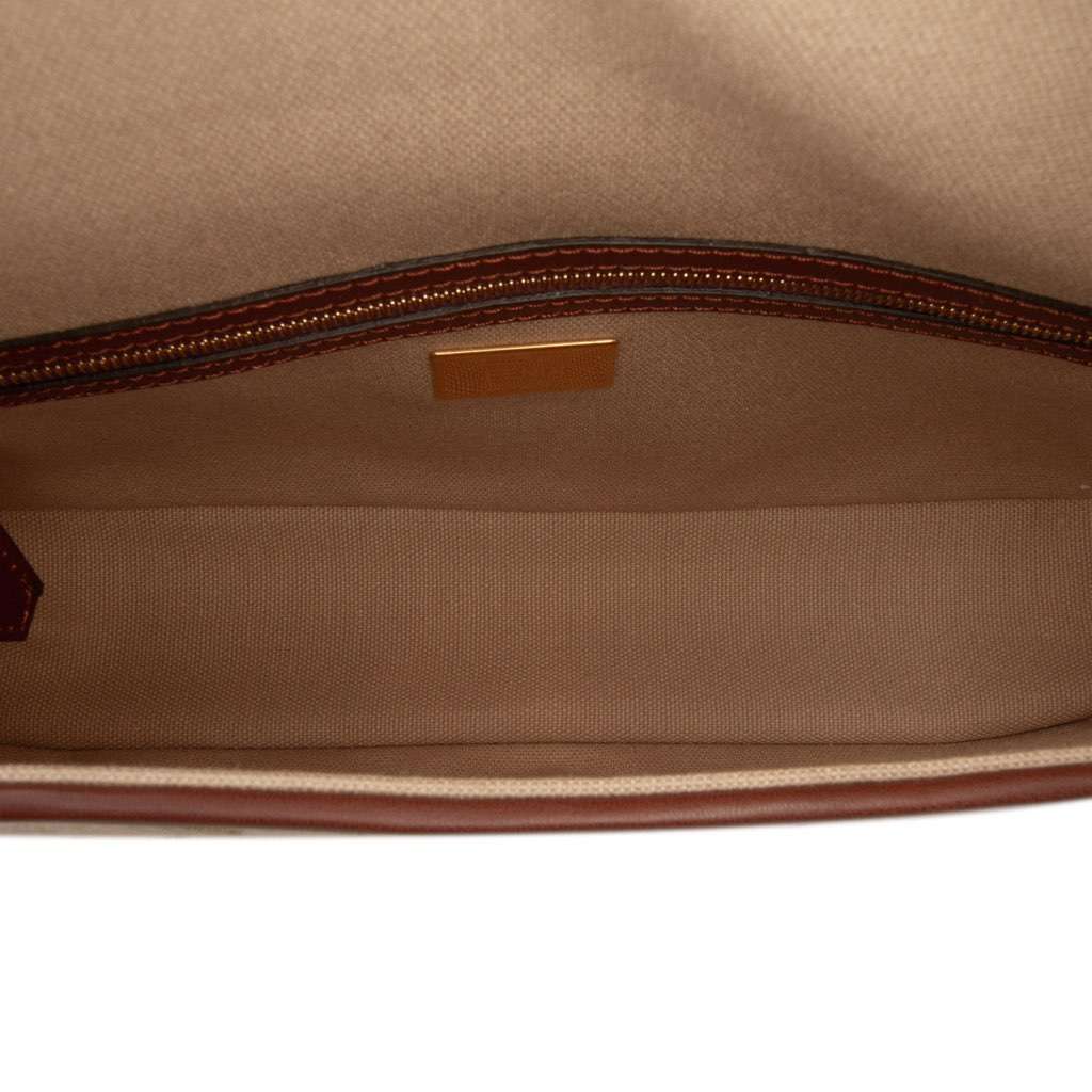 Fendi Zucca Embroidered Canvas Baguette Satchel - 4