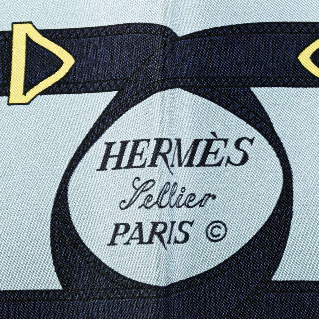 Hermès Eperon D'Or Silk Scarf - Side view