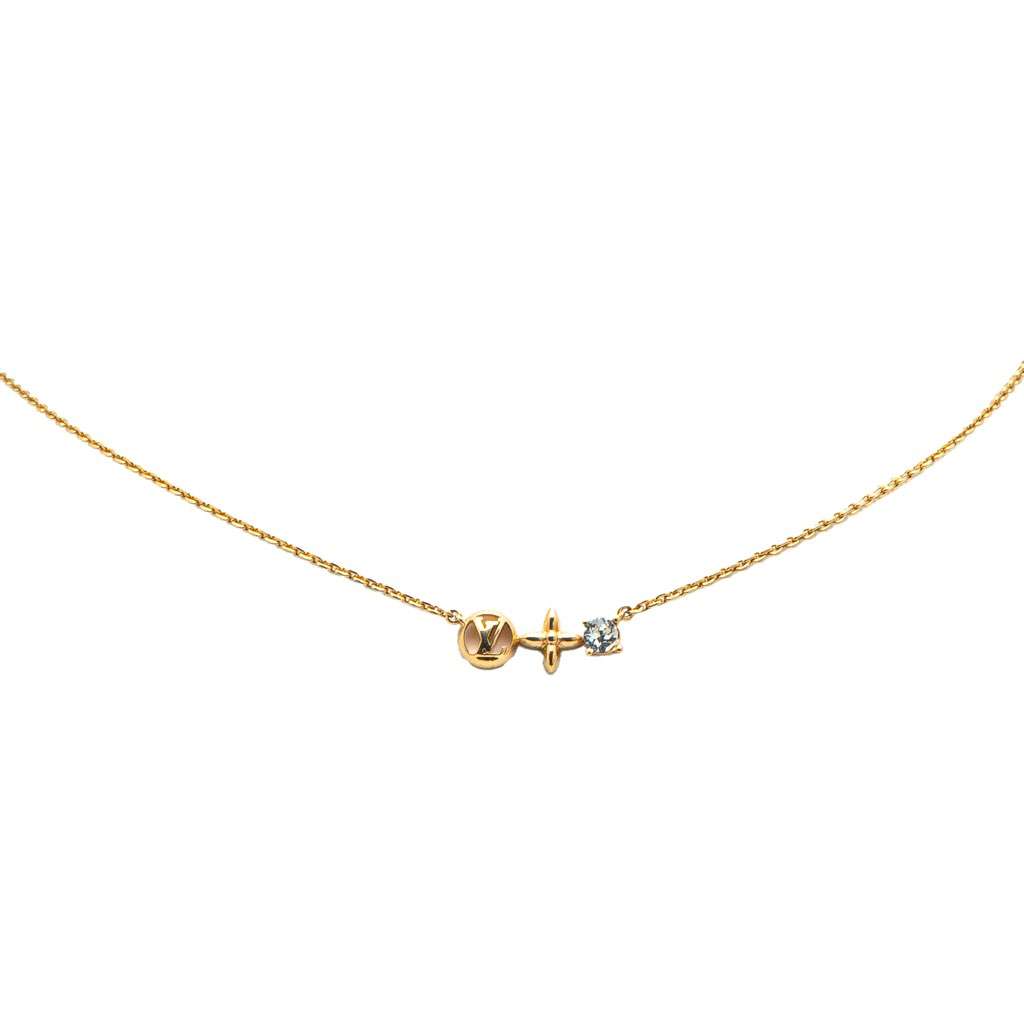 Louis Vuitton Gold Plated Petit Louis Necklace