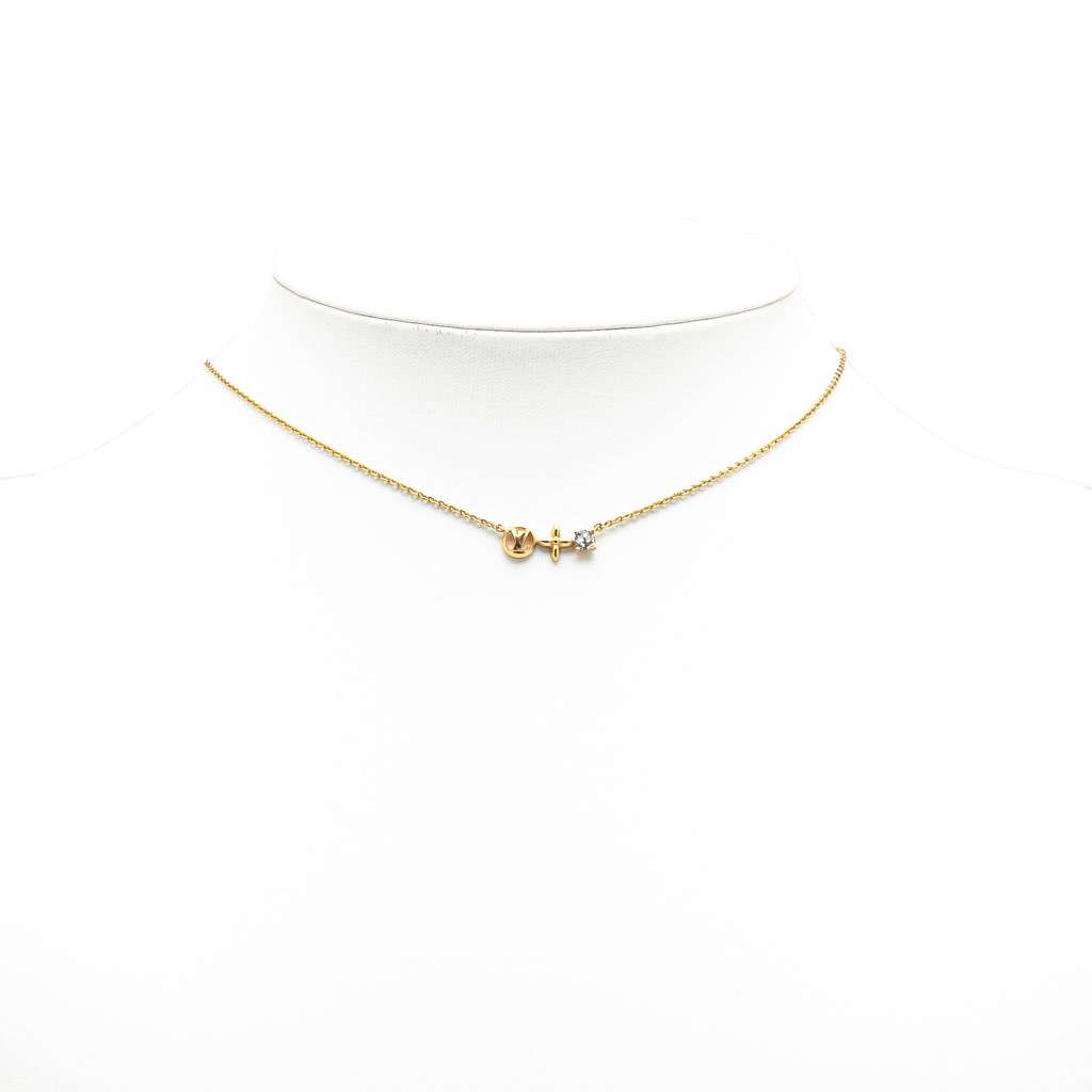 Louis Vuitton Gold Plated Petit Louis Necklace - 4