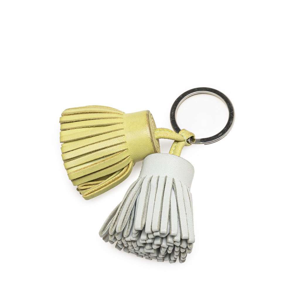 Hermès Milo Lambskin Carmen Uno Dos Key Ring - Back view