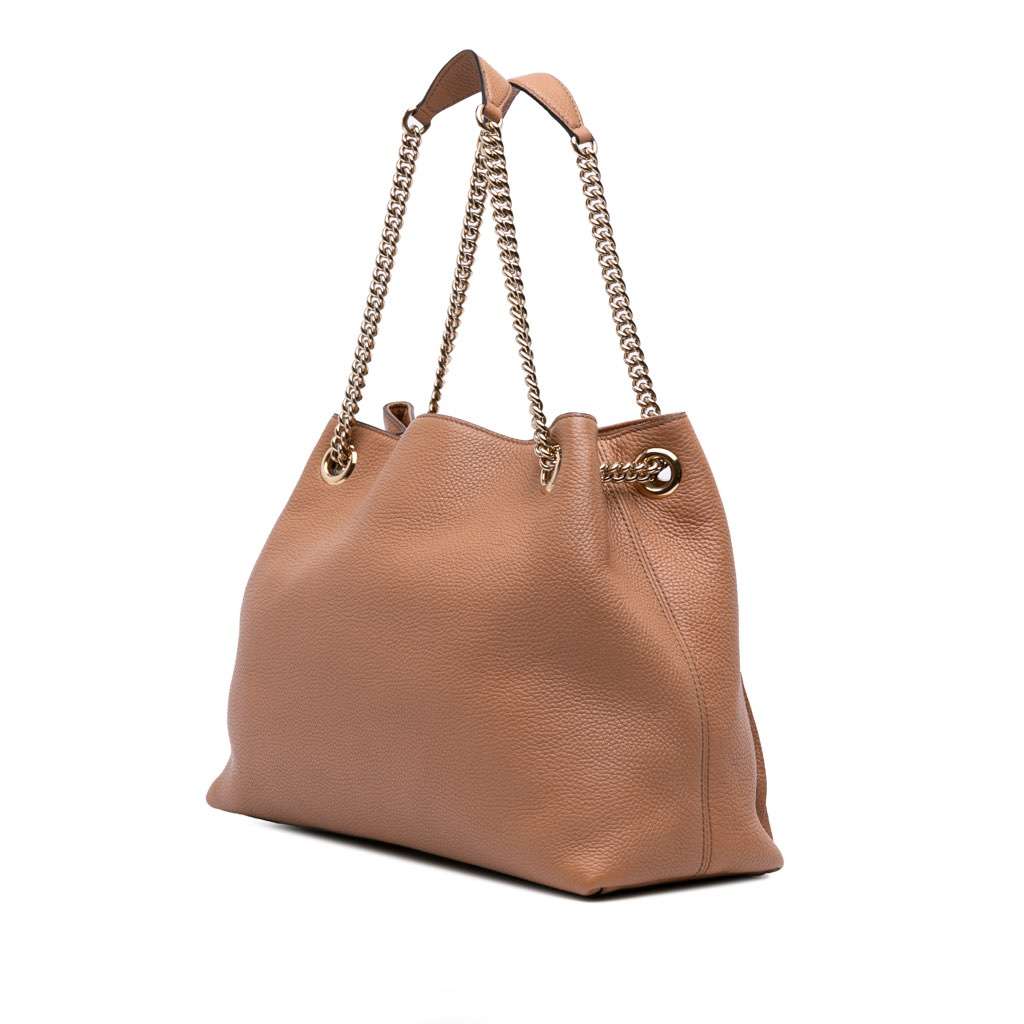 Gucci Medium Leather Soho Chain Tote - 2