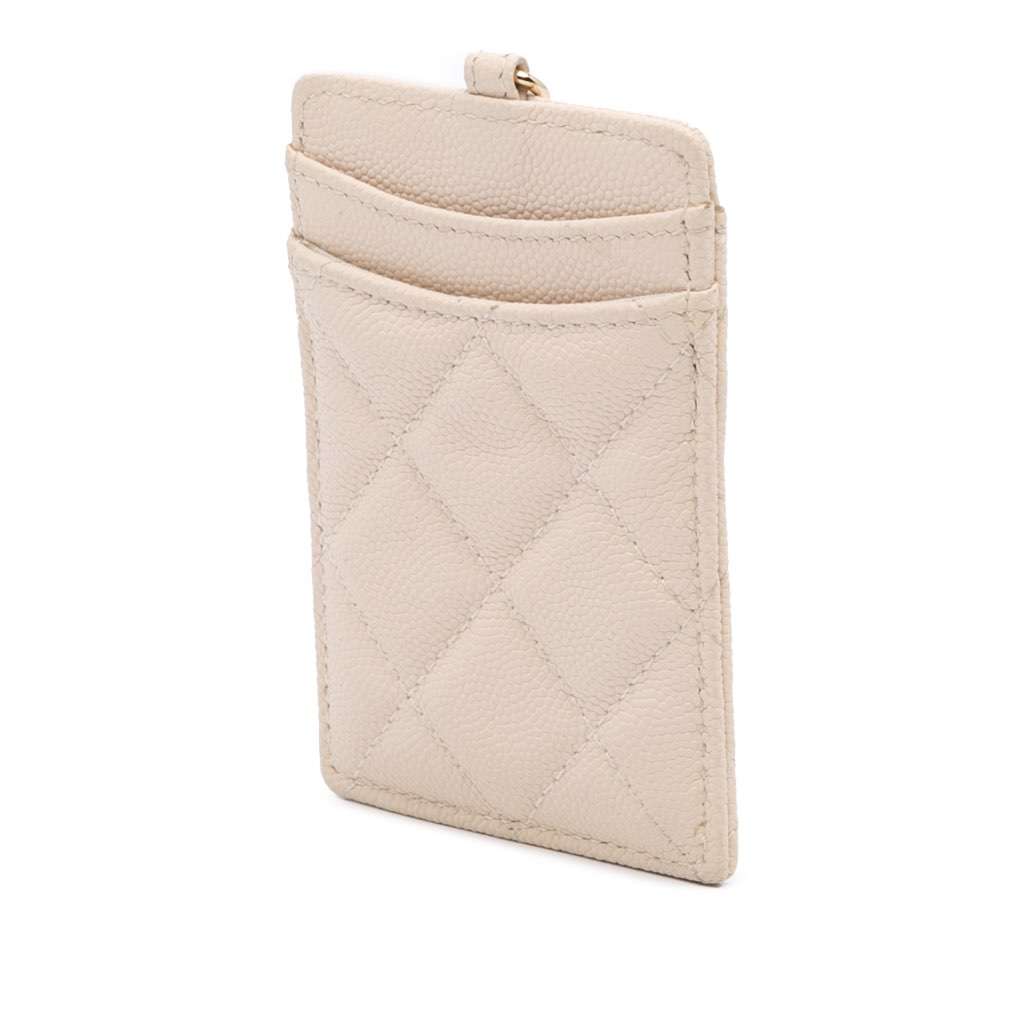 Chanel Quilted Caviar ID Card Holder - Back view