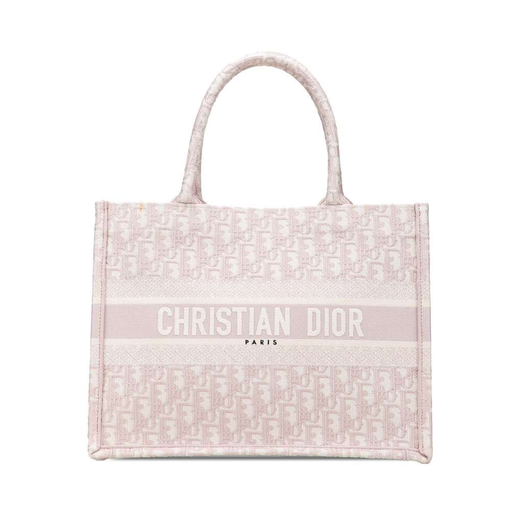 Dior Medium Oblique Embroidered Canvas Book Tote