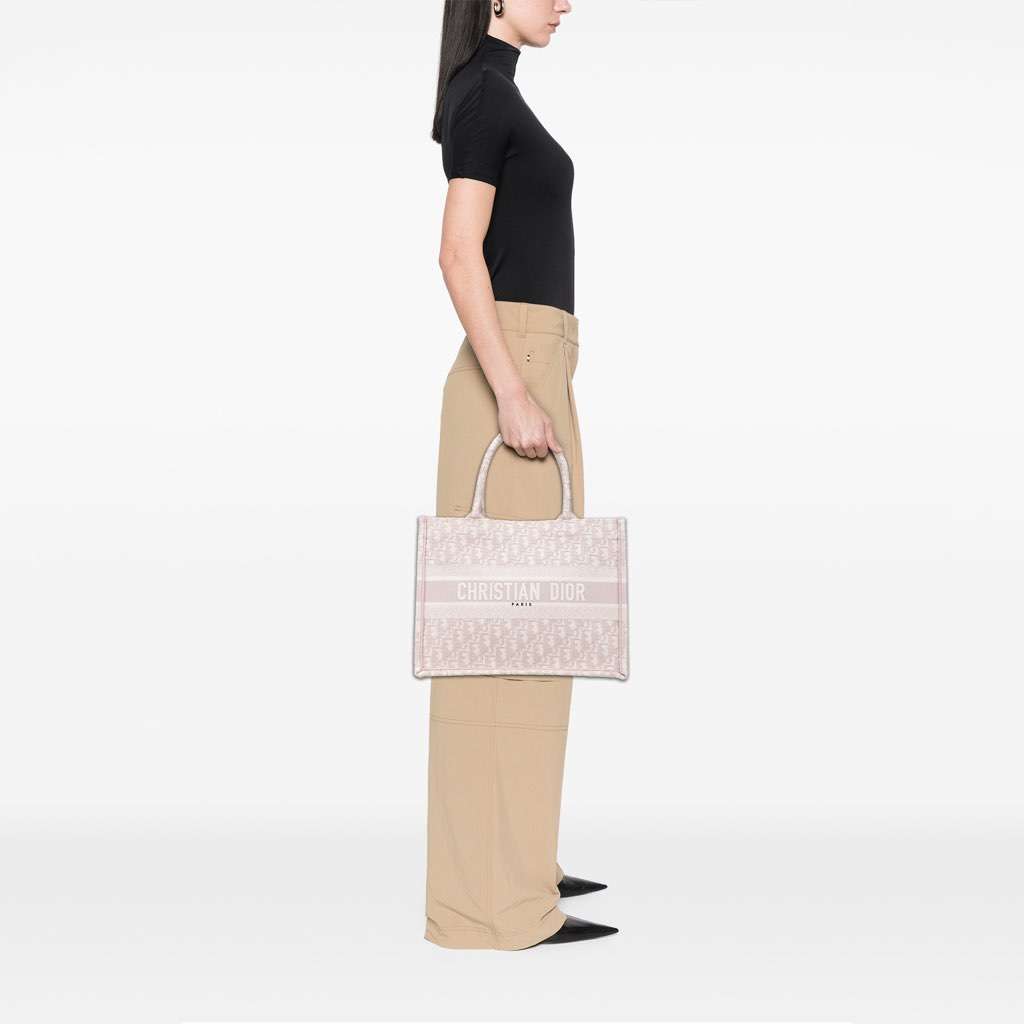 Dior Medium Oblique Embroidered Canvas Book Tote - Image 13