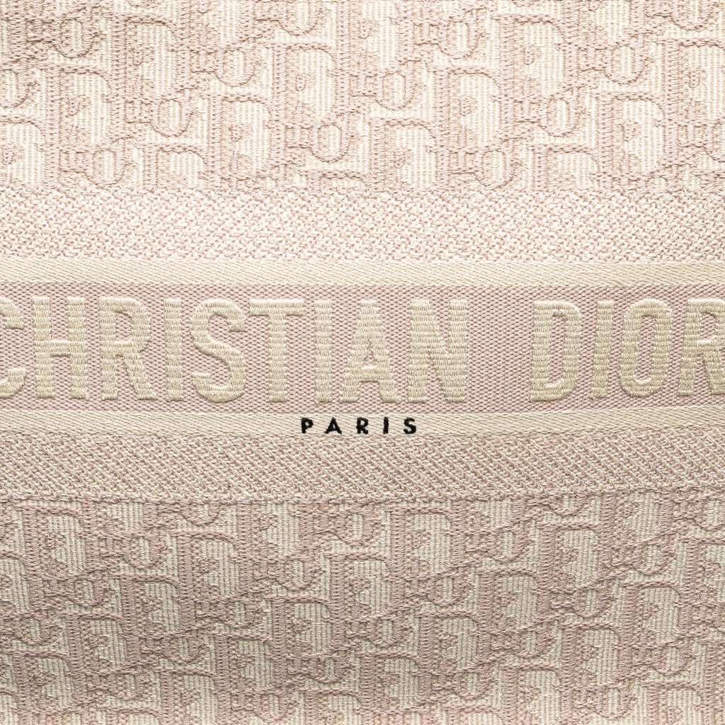 Dior Medium Oblique Embroidered Canvas Book Tote - Detail 2