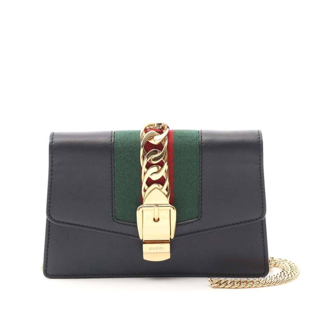 Gucci Super Mini Leather Sylvie Crossbody