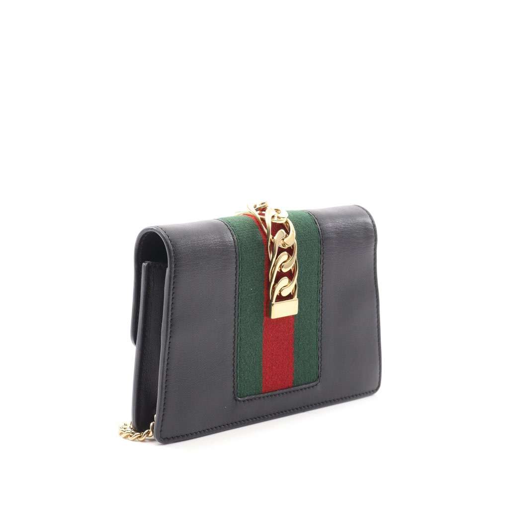 Gucci Super Mini Leather Sylvie Crossbody - 2