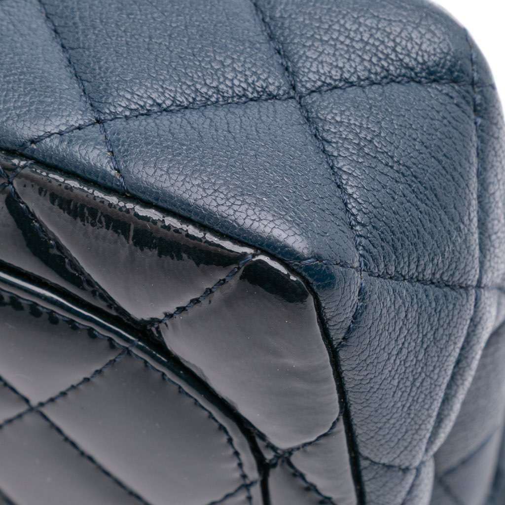 Chanel Paris-Salzburg Small Patent and Goatskin CC Eyelet Flap - Image 13