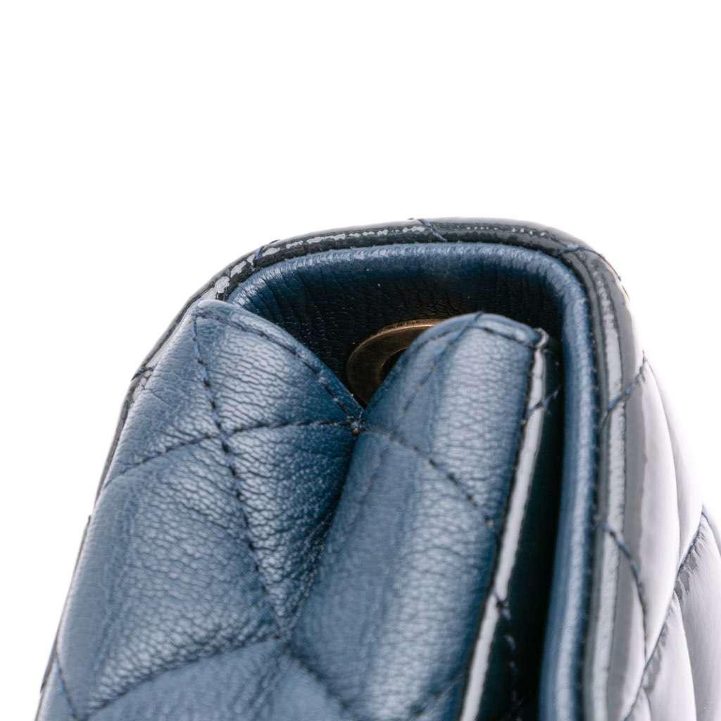 Chanel Paris-Salzburg Small Patent and Goatskin CC Eyelet Flap - Image 14