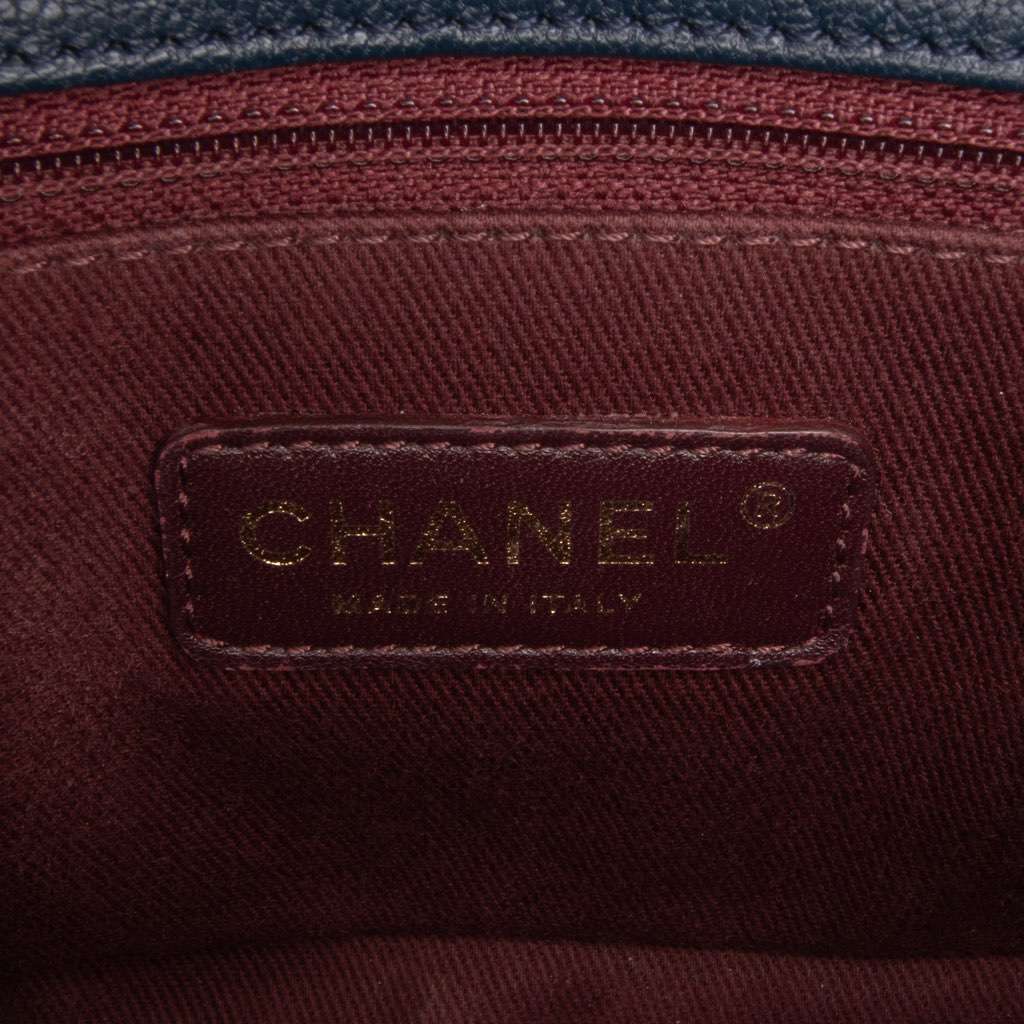 Chanel Paris-Salzburg Small Patent and Goatskin CC Eyelet Flap - Side view