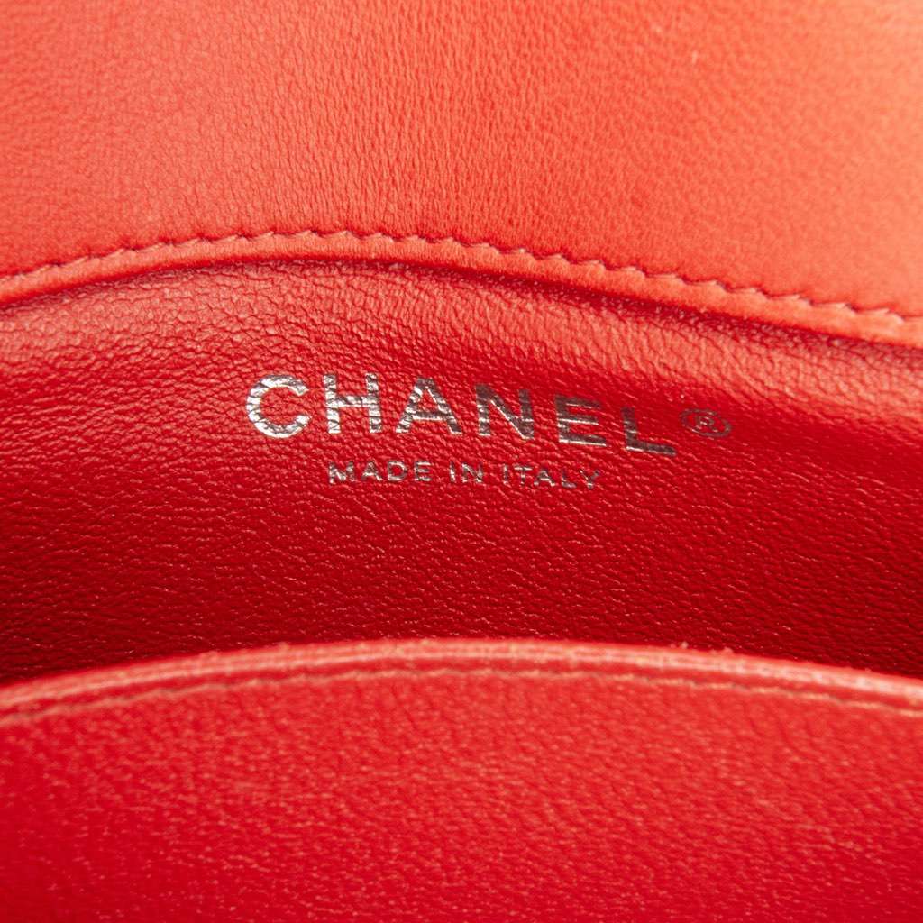 Chanel Extra Mini Rectangular Classic Lambskin Single Flap - Side view