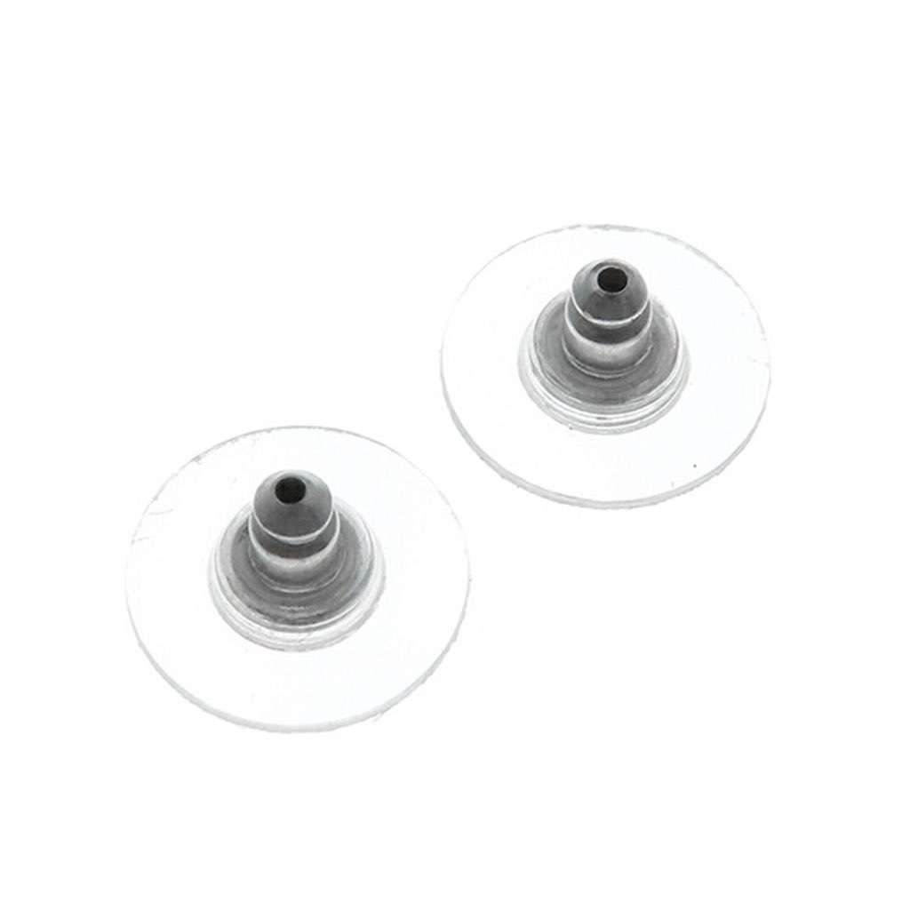 Chanel Silver Plated CC Enamel Bead Drop Push Back Earrings - 5