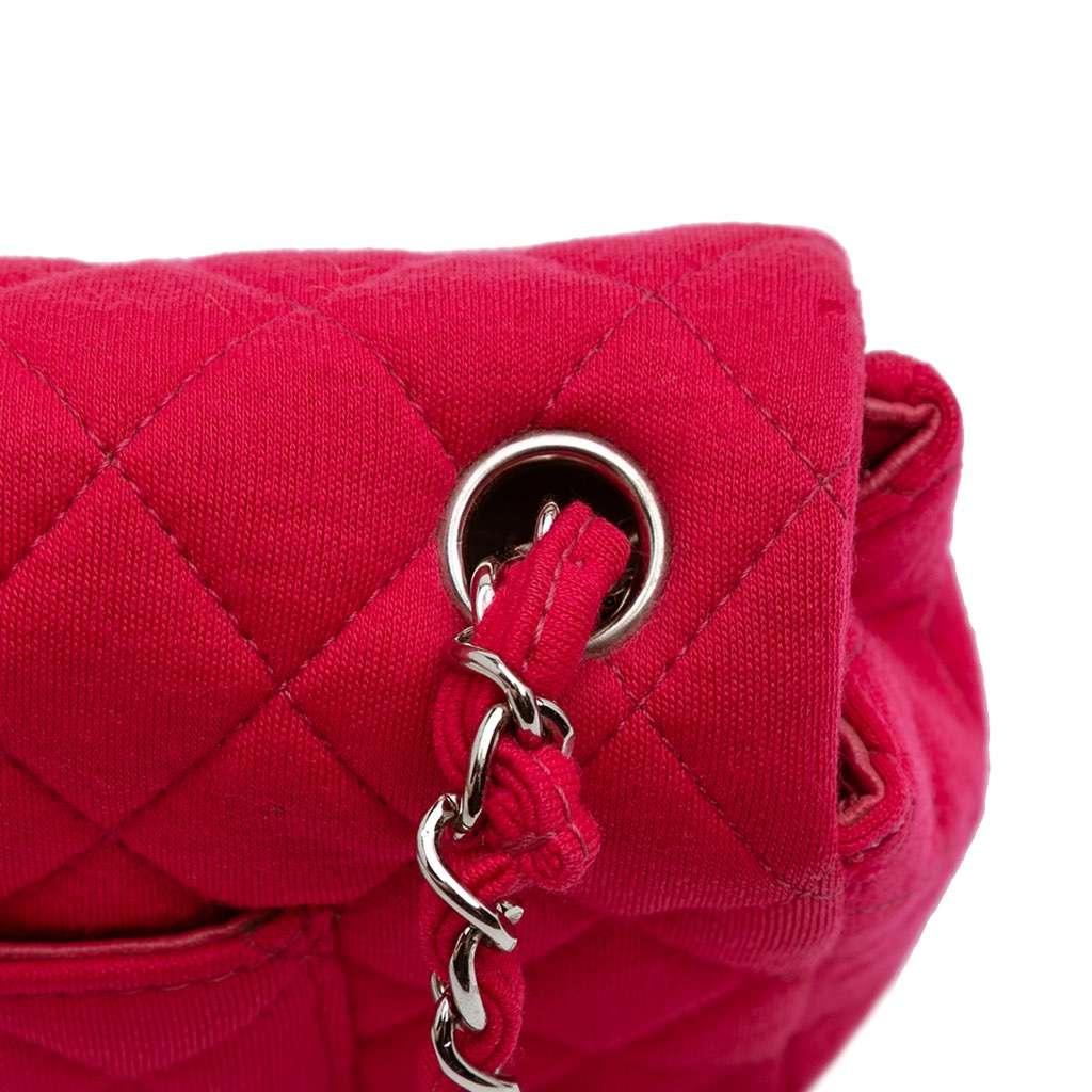 Chanel Quilted Jersey East West Single Flap - Image 13