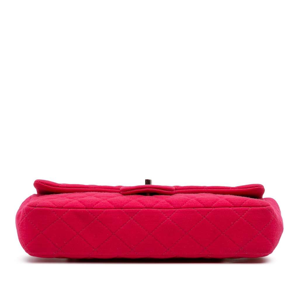 Chanel Quilted Jersey East West Single Flap - Image 6