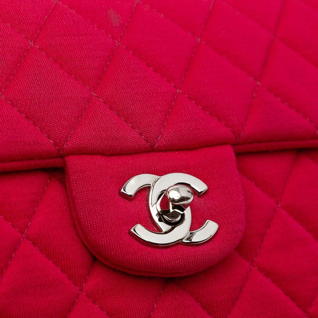 Chanel Quilted Jersey East West Single Flap - Image 11