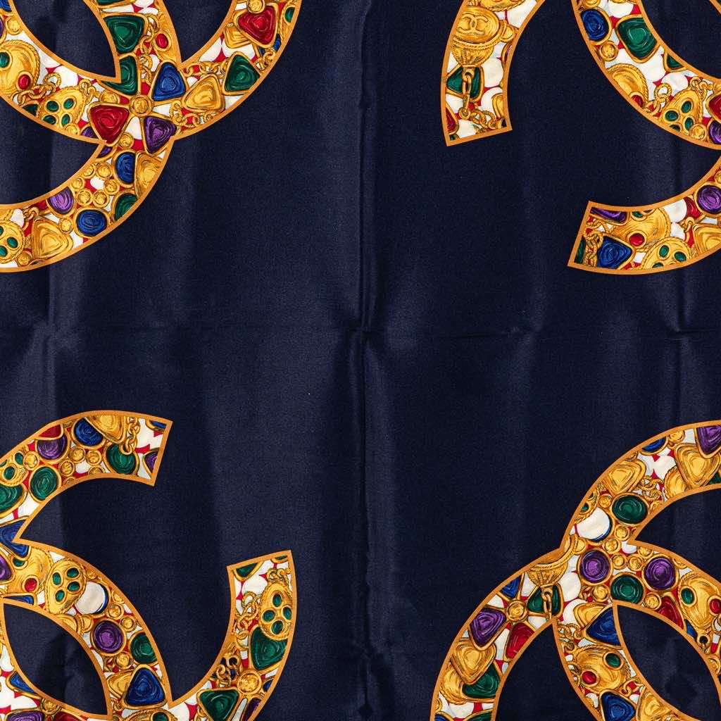Chanel CC Gripoix Silk Scarf - 5