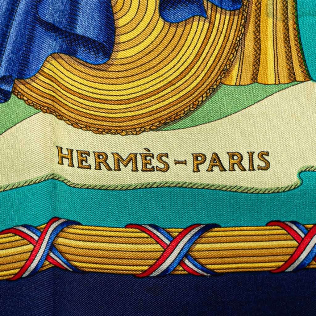 Hermès Republique Francaise Liberte Egalite Fraternite 1789 Silk Scarf - Back view