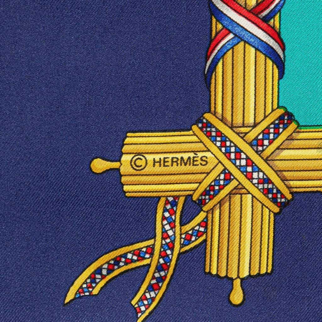 Hermès Republique Francaise Liberte Egalite Fraternite 1789 Silk Scarf - Image 6