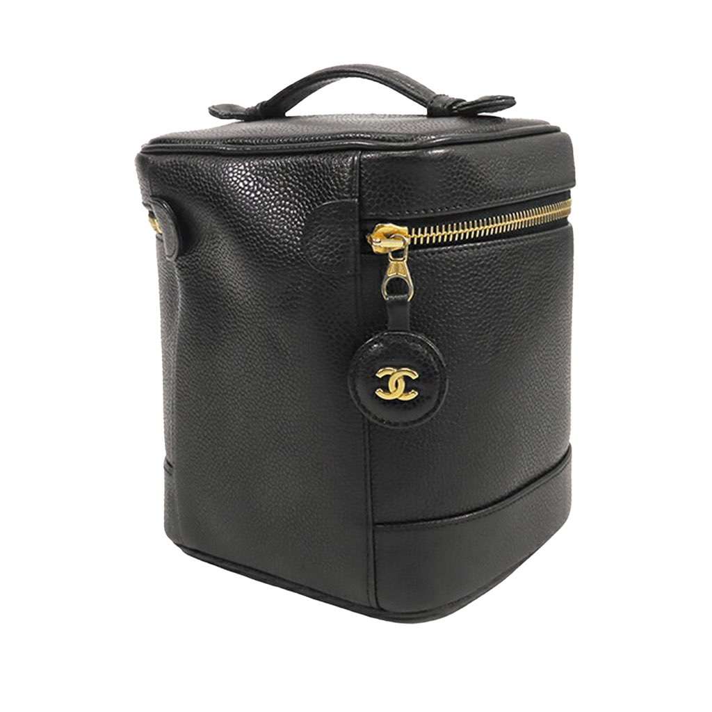 Chanel CC Caviar Vanity Case - Back view