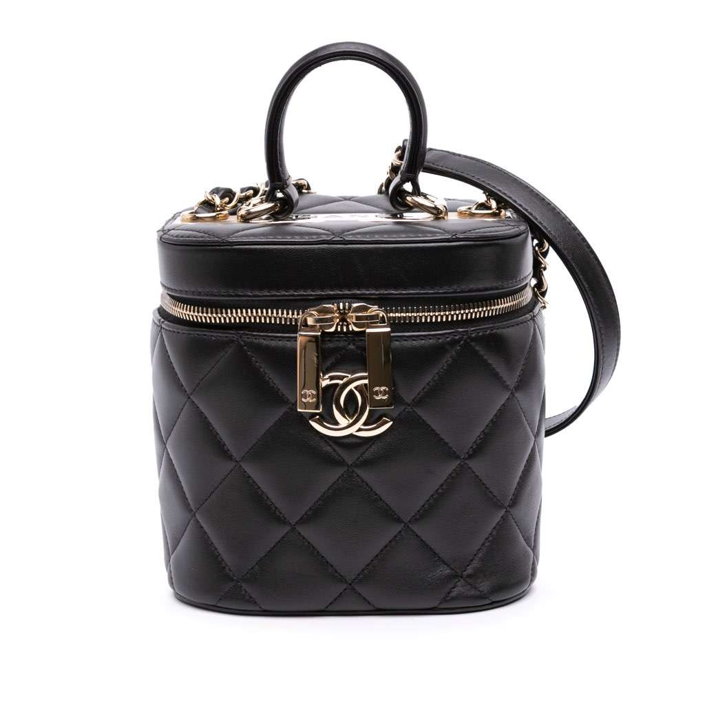 Chanel Quilted Lambskin Trendy CC Vanity Case