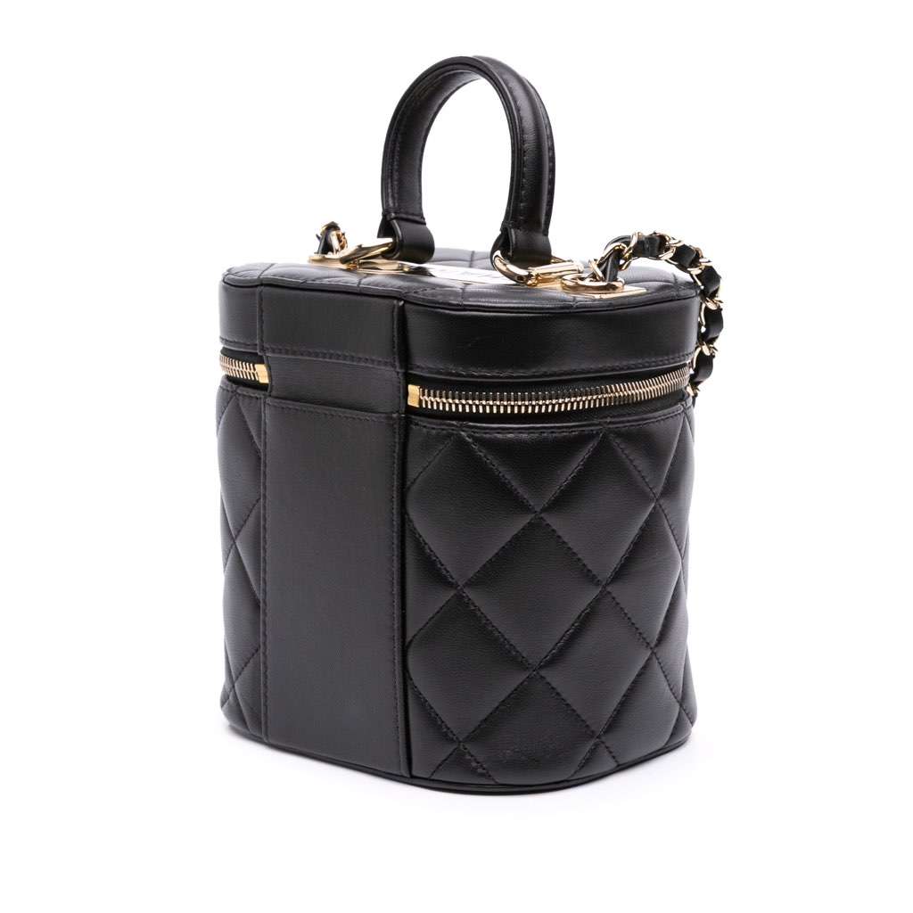 Chanel Quilted Lambskin Trendy CC Vanity Case - Back view