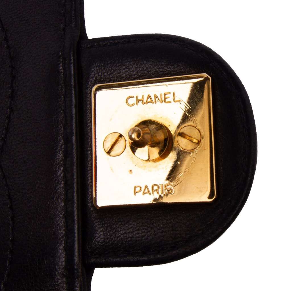 Chanel Small CC Quilted Lambskin Half Single Flap - Side view